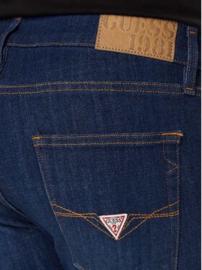 Guess Jeansy M4YA27 D5DG1 Niebieski Super Skinny Fit