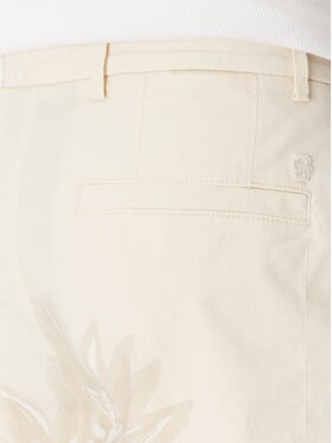 BOSS Szorty materiałowe C-Karlos 50538839 Écru Regular Fit