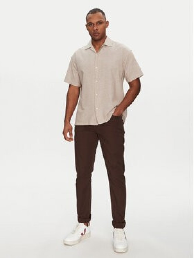 Jack & Jones Koszula Breeze Resort 12268967 Beżowy Relaxed Fit