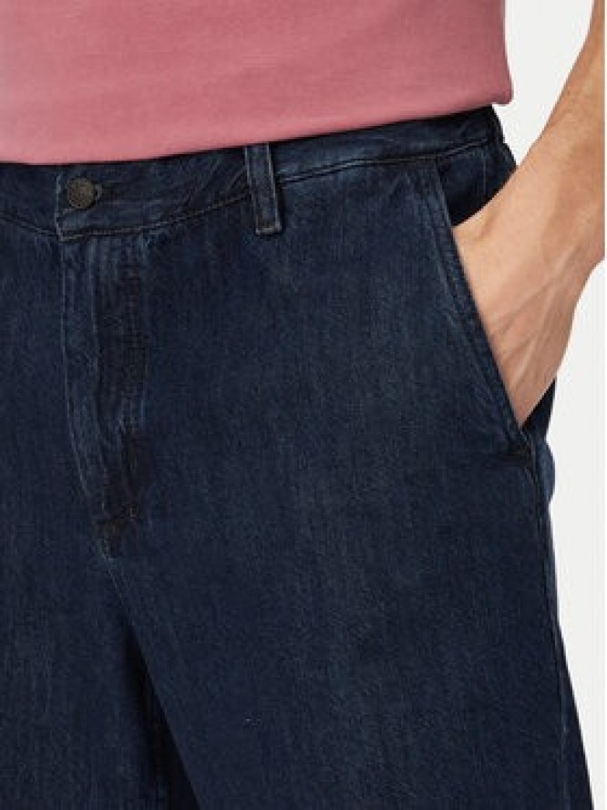 BOSS Szorty jeansowe Sandrew 50557454 Granatowy Relaxed Fit