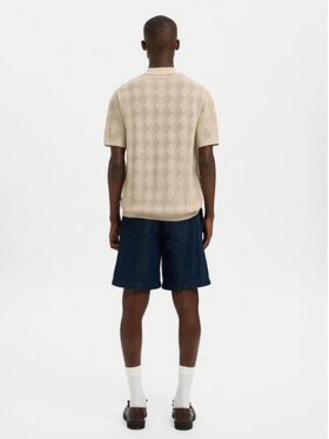 Selected Homme Koszula 16097564 Beżowy Regular Fit