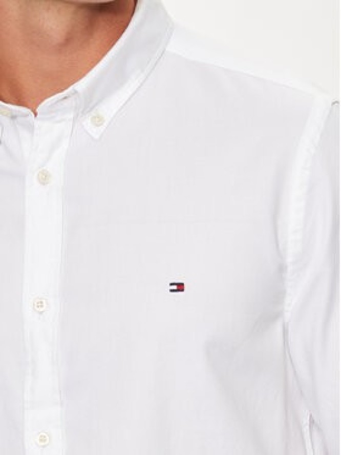 Tommy Hilfiger Koszula MW0MW34568 Biały Slim Fit