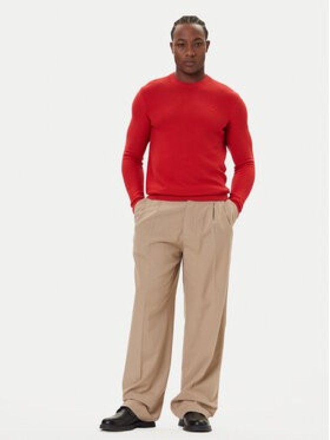 Mustang Sweter Elliot 1016844 Czerwony Regular Fit