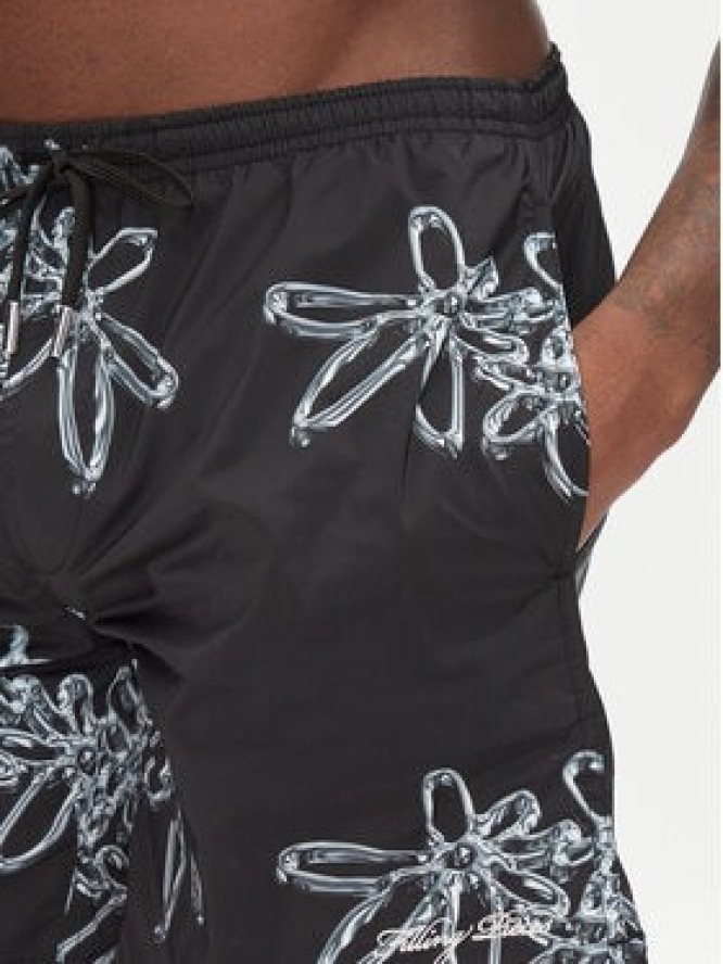 Filling Pieces Szorty kąpielowe Chrome 9141374 Czarny Regular Fit