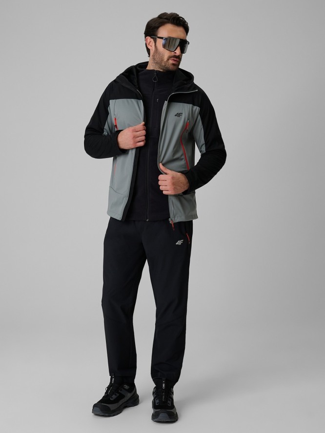 4F Kurtka softshell wiatroodporna membrana 8000 męska - czarna M