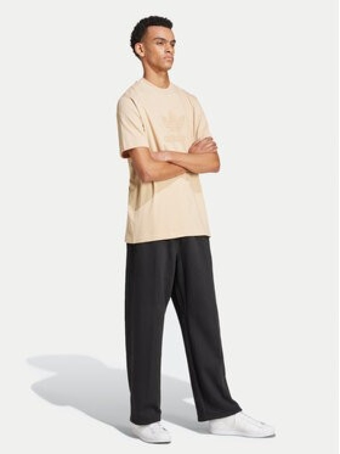 adidas T-Shirt Mono IX6747 Beżowy Regular Fit