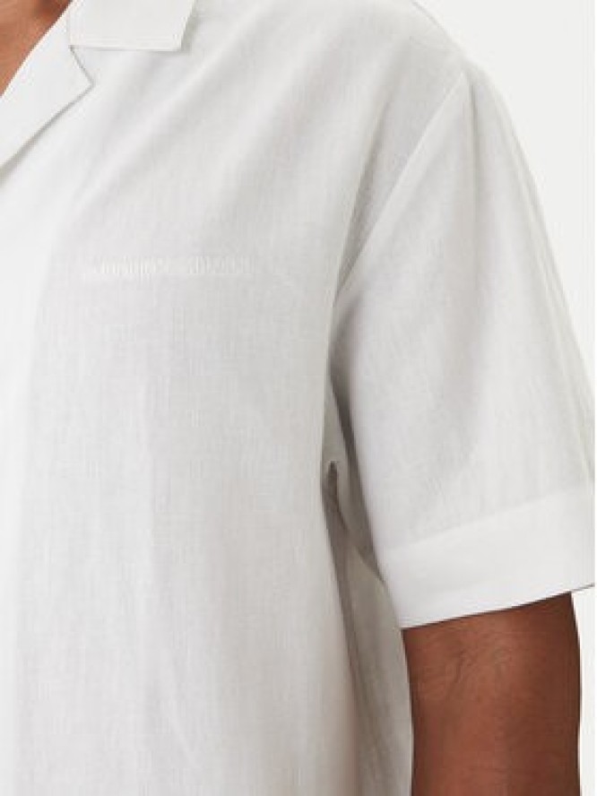 Emporio Armani Koszula EM000593 AF20590 U0002 Biały Regular Fit