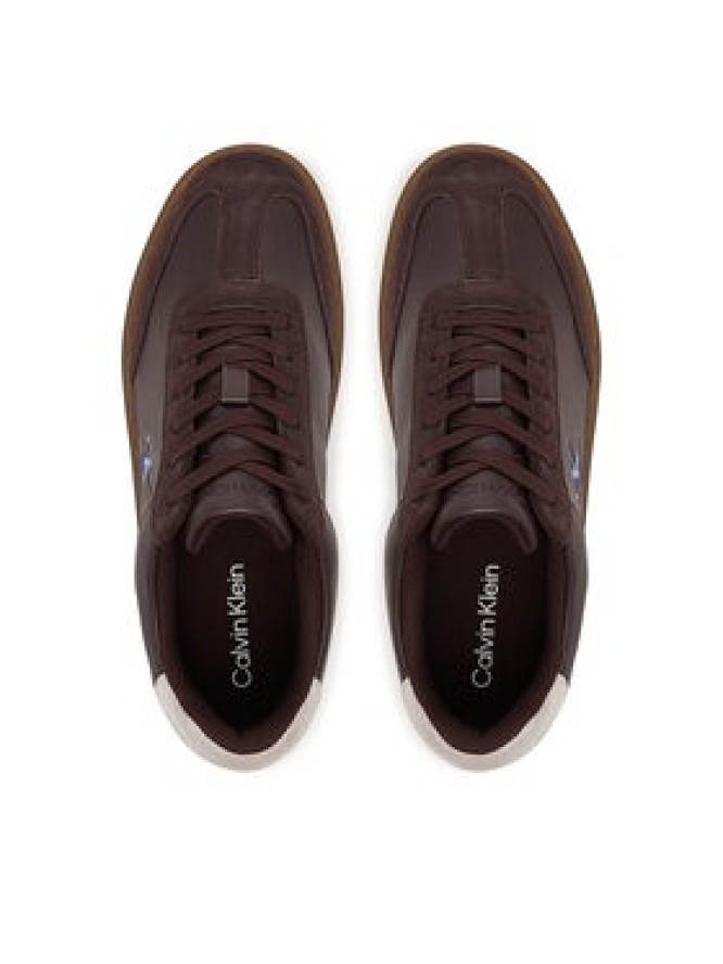 Calvin Klein Sneakersy Classic Cupsole Laceup Wt Mix YM0YM01429 Brązowy