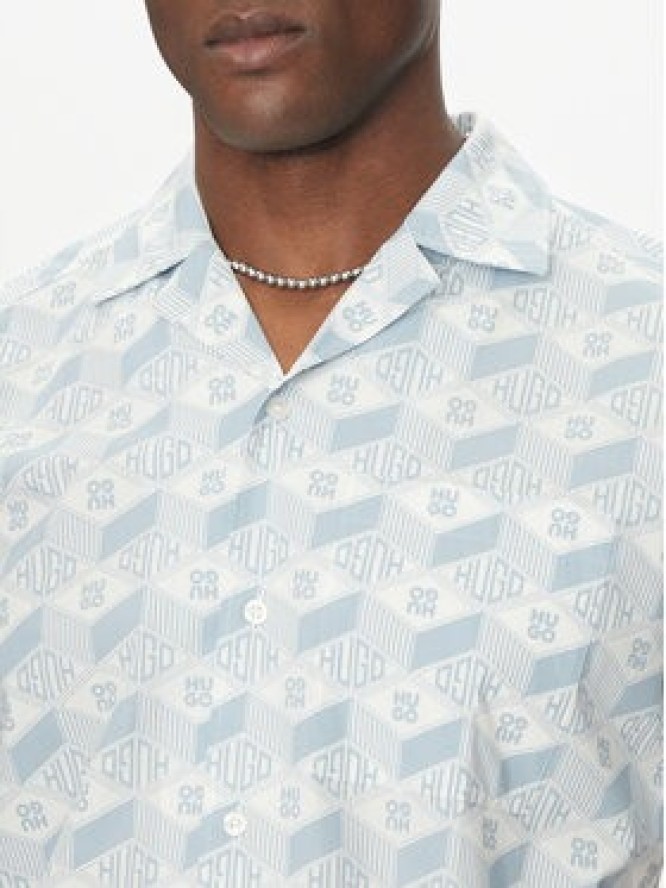 HUGO Koszula Ellino 50539705 Błękitny Regular Fit