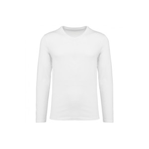 Koszulka z długim rękawem Suprima v-neck Kariban Premium