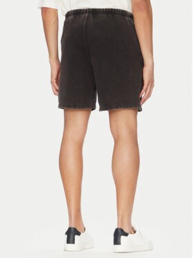 Champion Szorty sportowe Reverse Weave 221179 Czarny Regular Fit