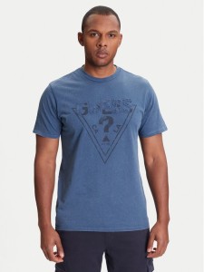 Guess T-Shirt M5YI42 KBW41 Granatowy Regular Fit