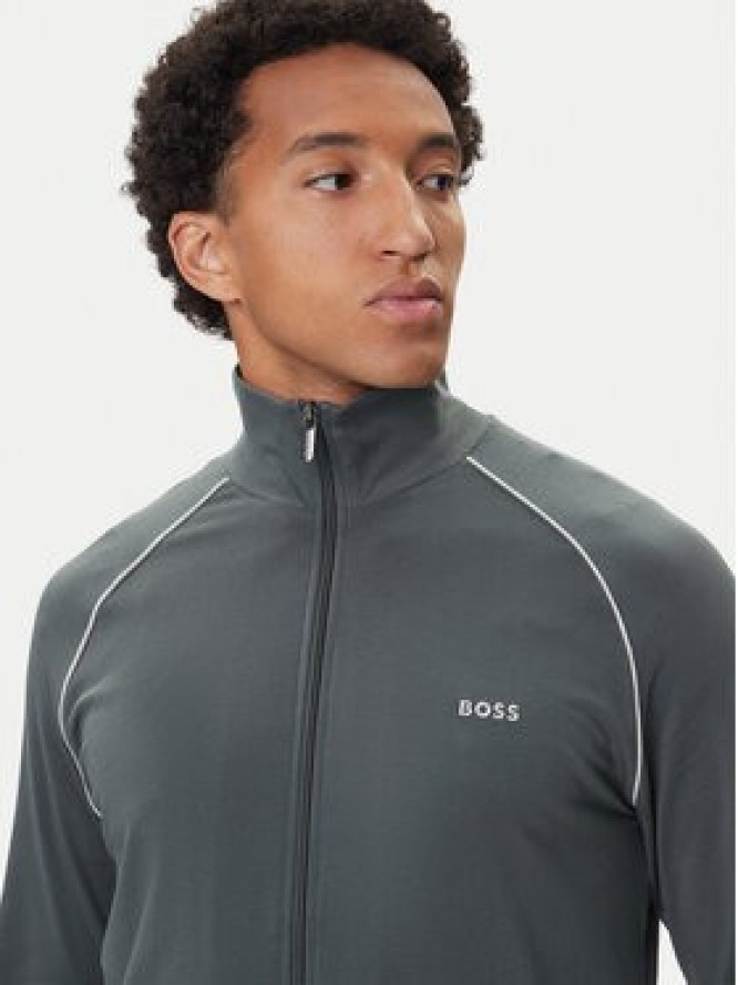 BOSS Bluza Mix&Match 50515307 Zielony Regular Fit