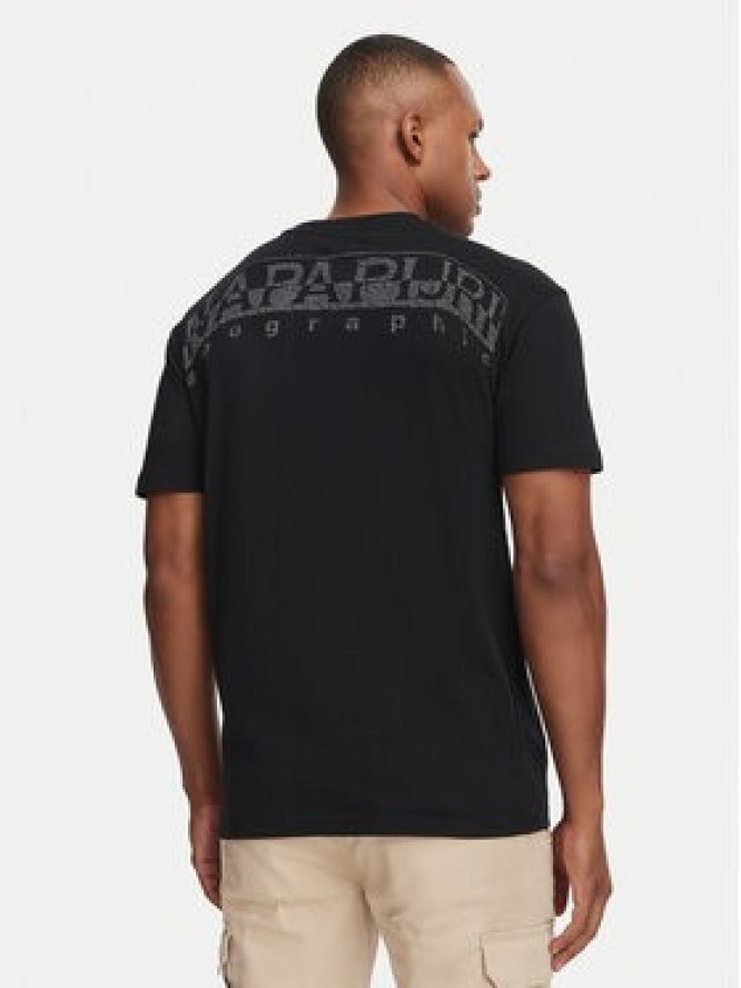 Napapijri T-Shirt Yourte NP0A8AU2 Czarny Relaxed Fit