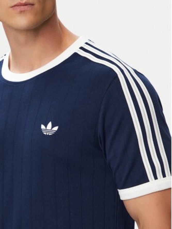 adidas T-Shirt Drop Needle 3 Stripes Tee KS7448 Granatowy Regular Fit