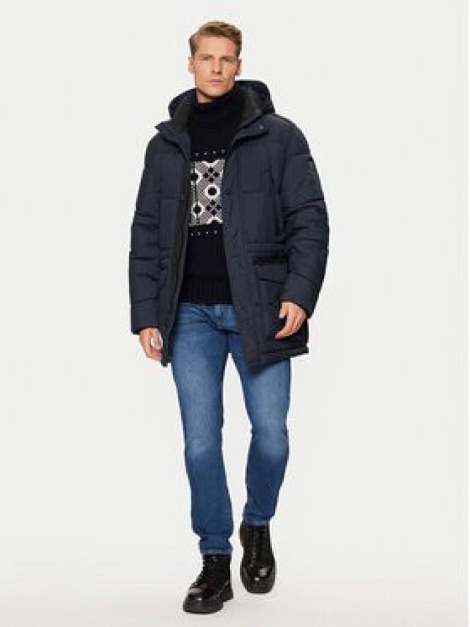 Bugatti Kurtka zimowa 670613 61044 Granatowy Regular Fit