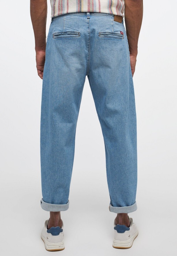 Męskie Spodnie Jeansowe MUSTANG Toledo Loose Denim Blue 1013696 5000 683