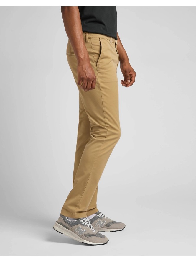 LEE MĘSKIE SPODNIE MATERIAŁOWE LEE SLIM CHINO CLAY L71LTY60 112324935
