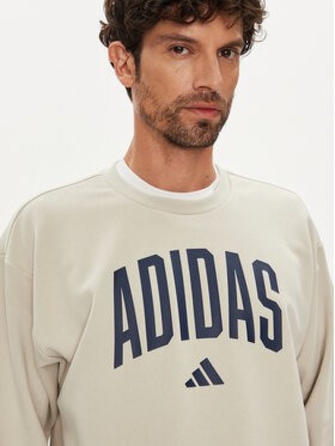 adidas Bluza Collegiate JM1732 Beżowy Regular Fit