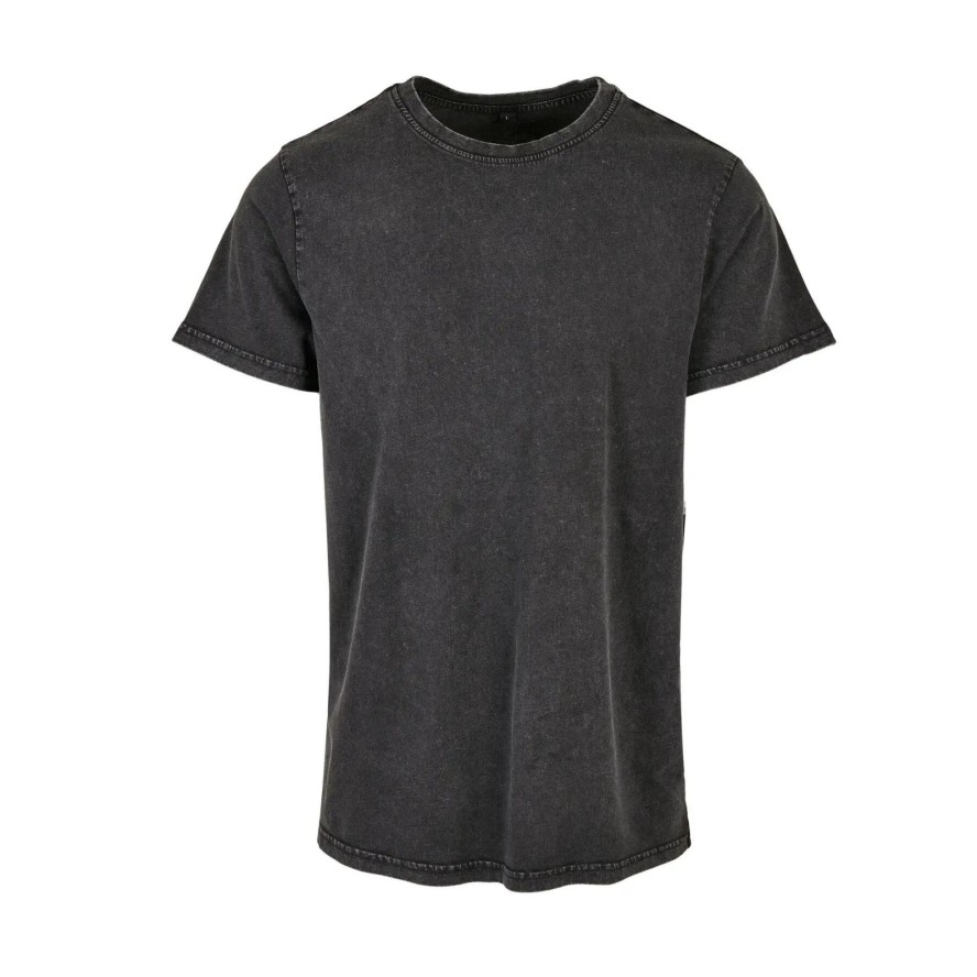 T-shirt wyblakły okrągły dekolt Build Your Brand Acid