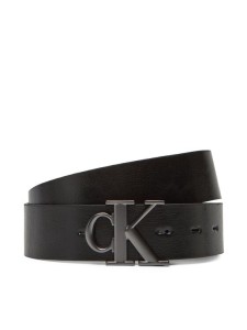 Calvin Klein Jeans Pasek Męski Monogram Plaque Buckle 35Mm Adj/Rev LV04G7026G Czarny