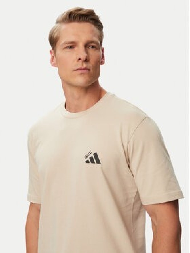 adidas T-Shirt Sushi Graphic KT9708 Beżowy jasny Regular Fit