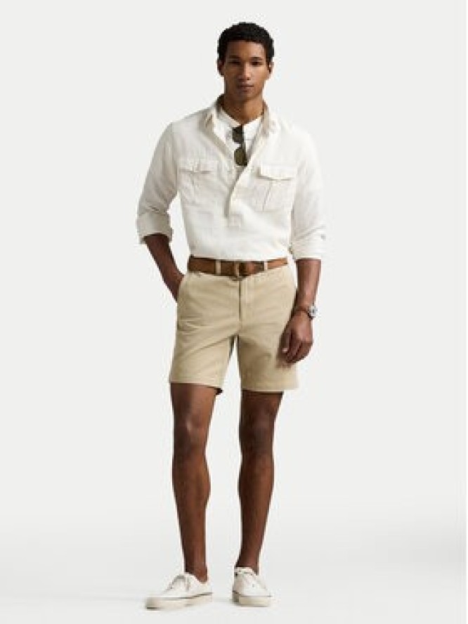 Polo Ralph Lauren Szorty materiałowe 710974909002 Beżowy Regular Fit