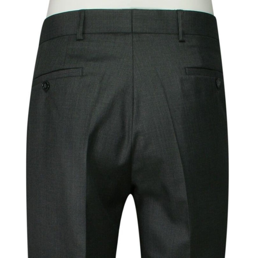 Garnitur Dwuczęściowy Popielaty Elegancki, Zapinany na Dwa Guziki, Spodnie w Kant -CASINO