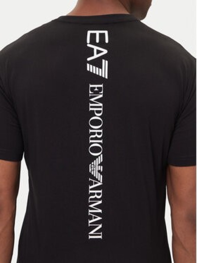 EA7 Emporio Armani T-Shirt 7M000567 AF10375 MC001 Czarny Regular Fit