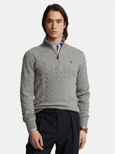 Polo Ralph Lauren Sweter 710876766008 Szary Regular Fit