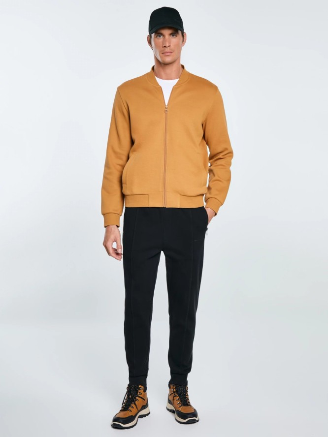 Bluza męska bomber jasnobrązowa Wladorb 803