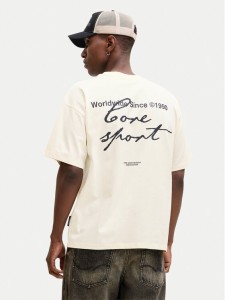 Jack & Jones T-Shirt Dust 12292982 Żółty Loose Leg