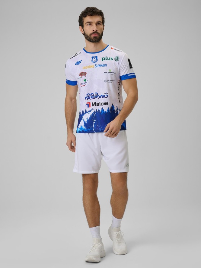 4F Koszulka meczowa replika domowa z sezonu 2025/26 męska 4F x Ślepsk Suwałki - biała XXL
