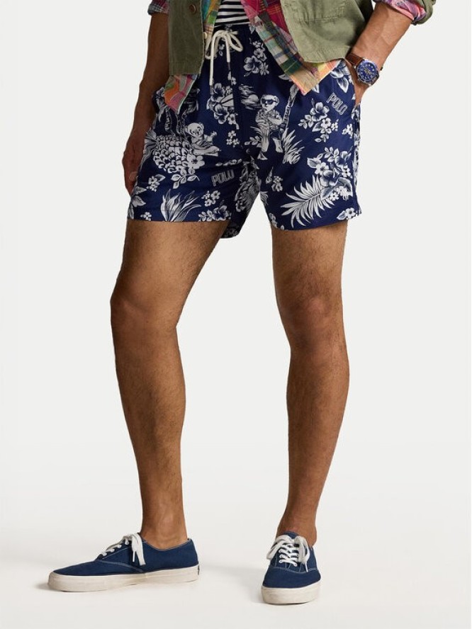 Polo Ralph Lauren Szorty kąpielowe 710963323002 Granatowy Classic Fit