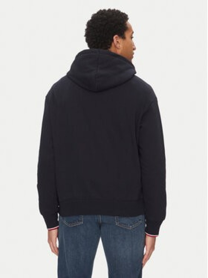 Tommy Hilfiger Bluza Small Logo MW0MW38950 Granatowy Regular Fit