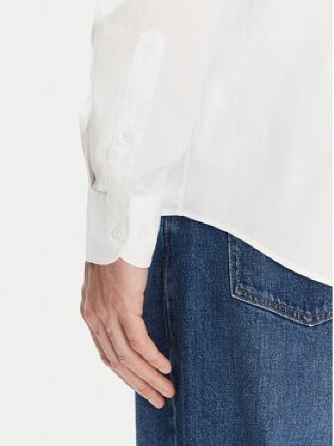 Tommy Hilfiger Koszula MW0MW38658 Biały Slim Fit