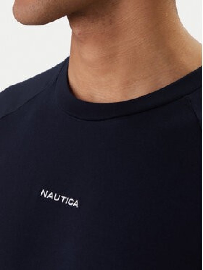 Nautica T-Shirt NCC04498 Granatowy Regular Fit