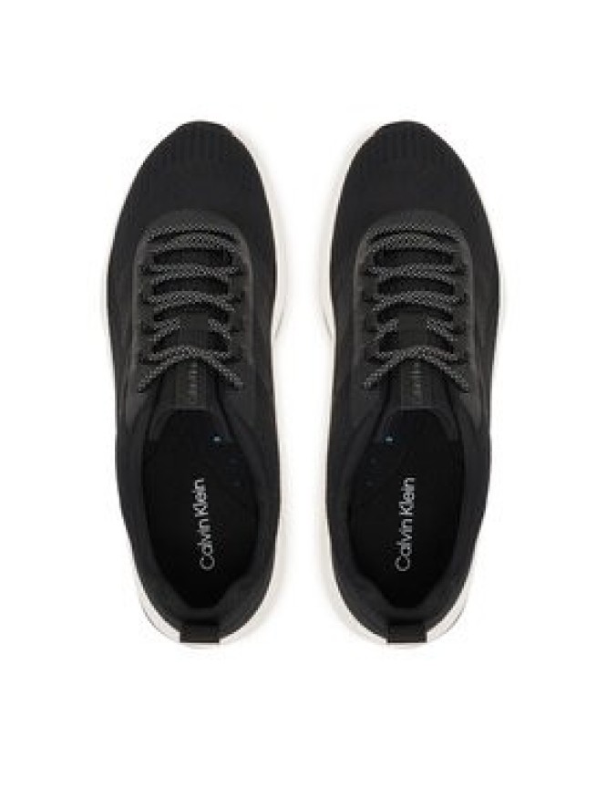 Calvin Klein Sneakersy Andrea - Chunky Ck Stripe Runner Trainers HM0HM02158 Czarny