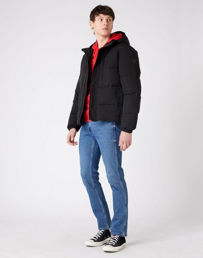 KURTKA MĘSKA PUCHOWA WRANGLER THE BODYGUARD BLACK W4C8WW100 112129105