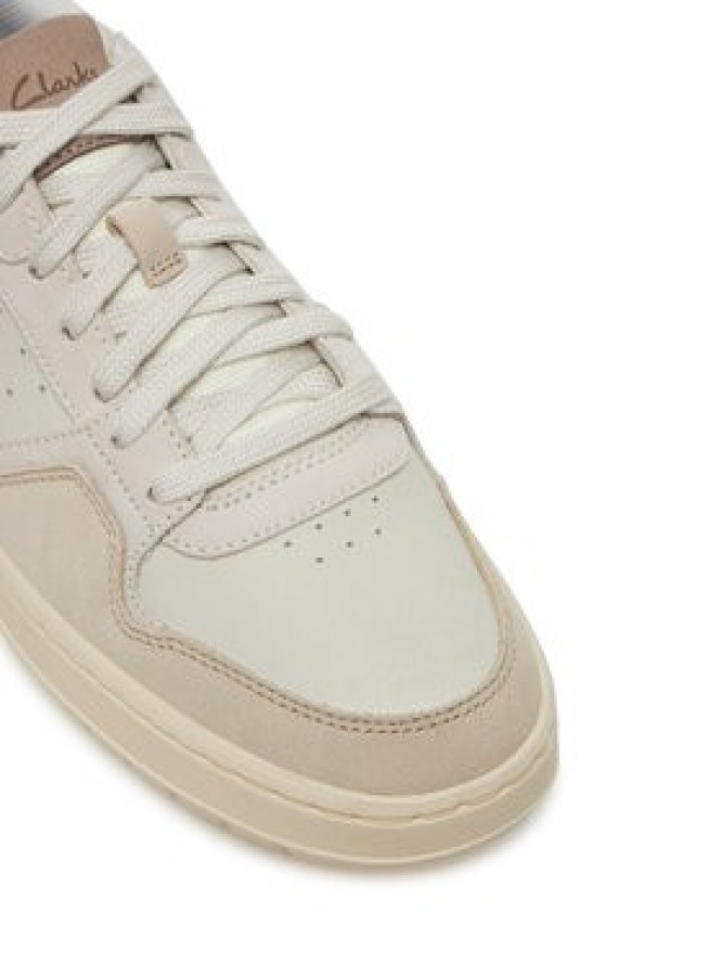 Clarks Sneakersy Courtlite2 Lo 26181290 Écru