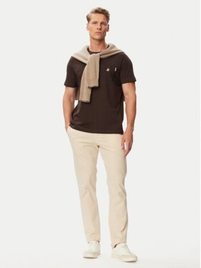 Beverly Hills Polo Club T-Shirt P-SS26M-TS414000 Brązowy Regular Fit