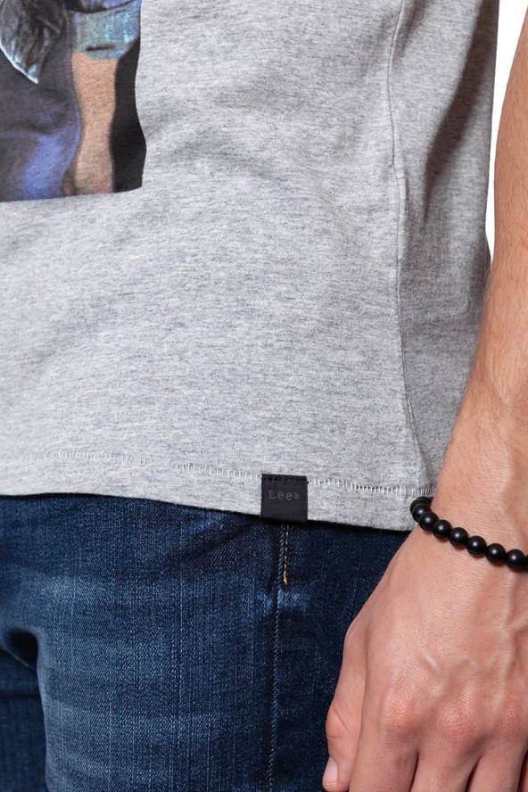 LEE T SHIRT PHOTO TEE GREY MELE L65UAI37