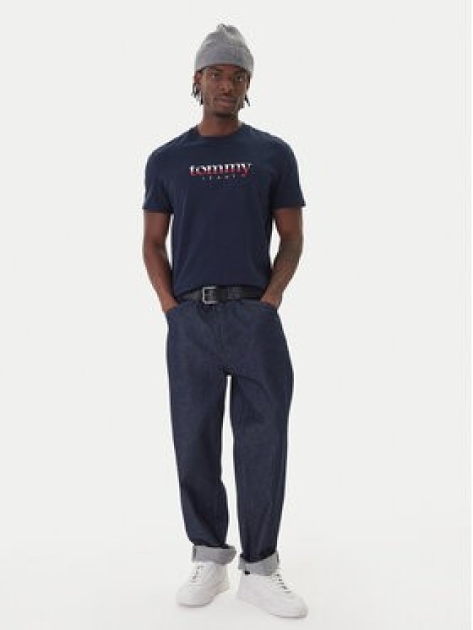 Tommy Jeans T-Shirt DM0DM21978 Granatowy Regular Fit