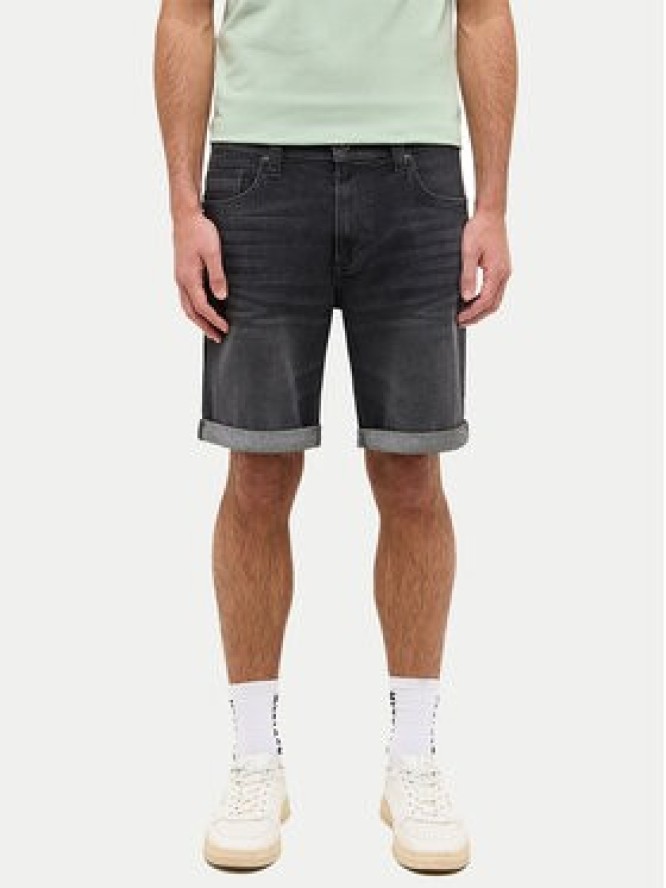 Mustang Szorty jeansowe Washington 1016453 Czarny Straight Fit