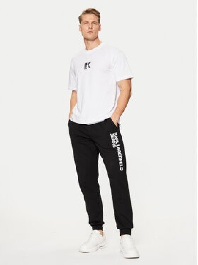 Karl Lagerfeld Jeans T-Shirt A1M17044 Biały Regular Fit