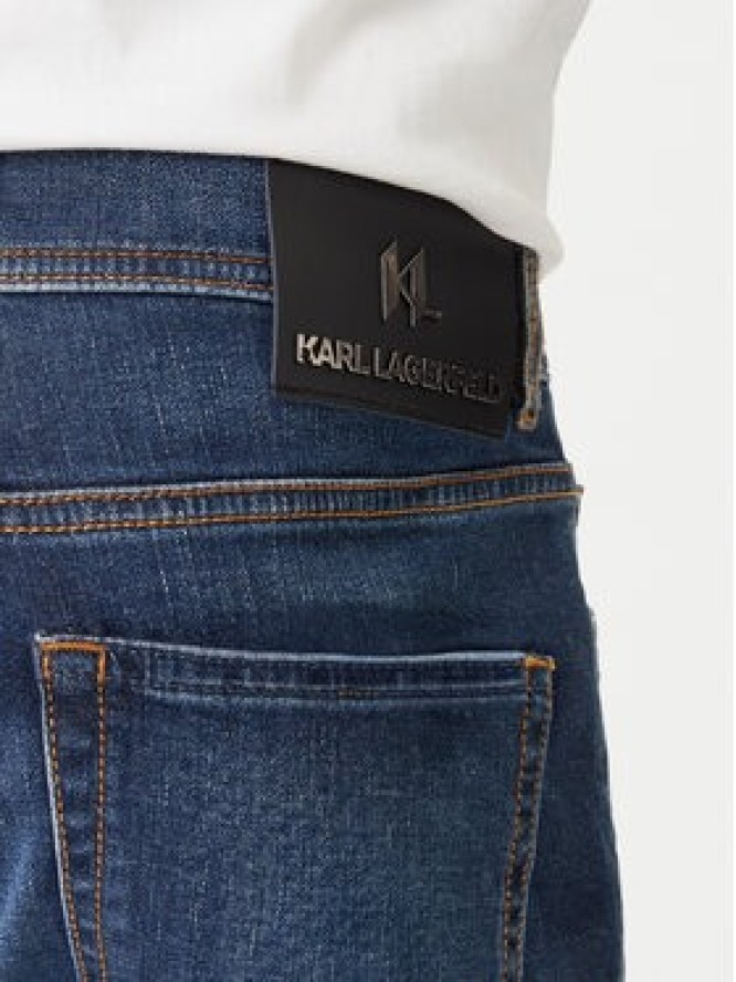 KARL LAGERFELD Jeansy 265501 500843 Granatowy Slim Fit