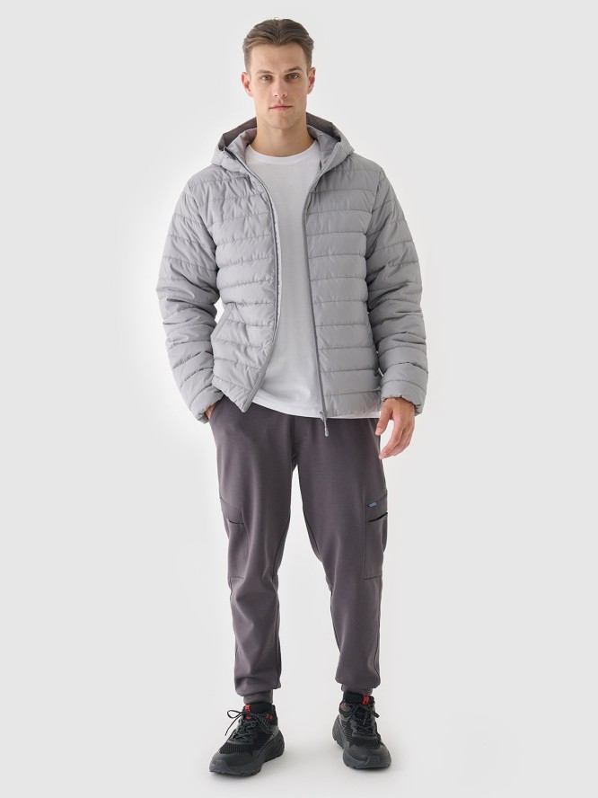 4F Kurtka puchowa z wypełnieniem syntetycznym męska - szara S
