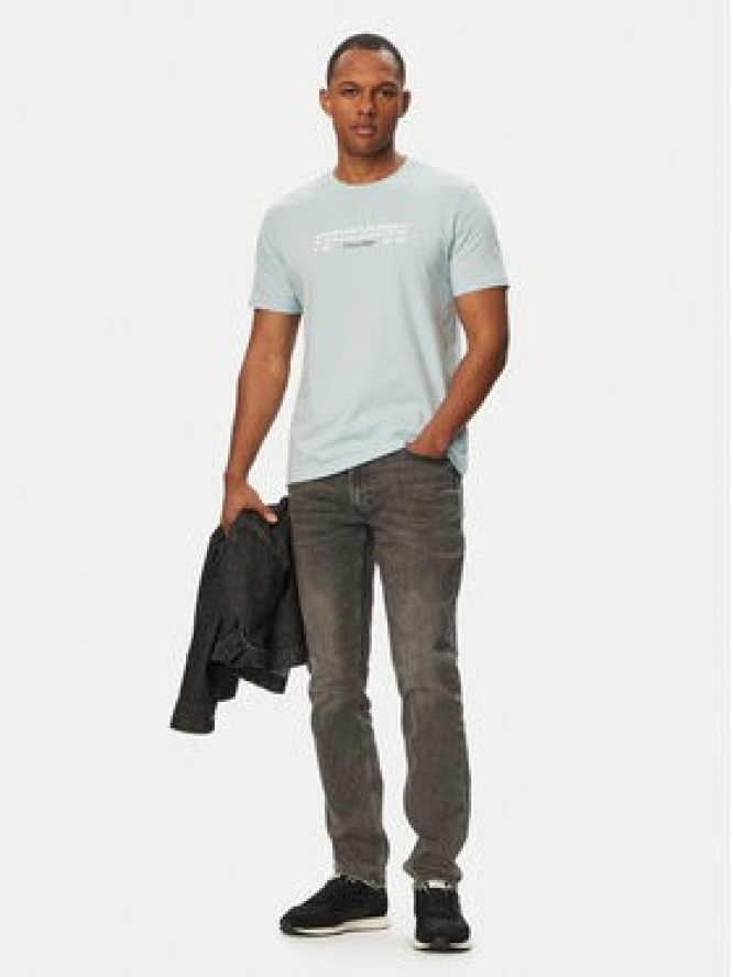 Calvin Klein Jeans T-Shirt SS 30s EU LV04RG800G Niebieski Regular Fit