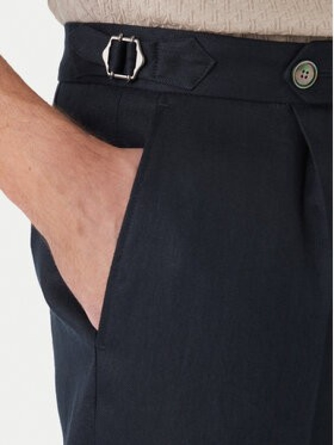 BOSS Spodnie materiałowe H-Perino 50563231 Granatowy Relaxed Fit
