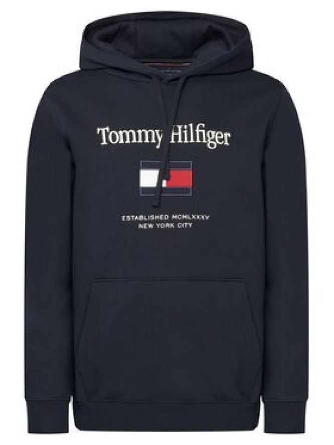 Tommy Hilfiger Bluza Embro Flag MW0MW42735 Granatowy Regular Fit